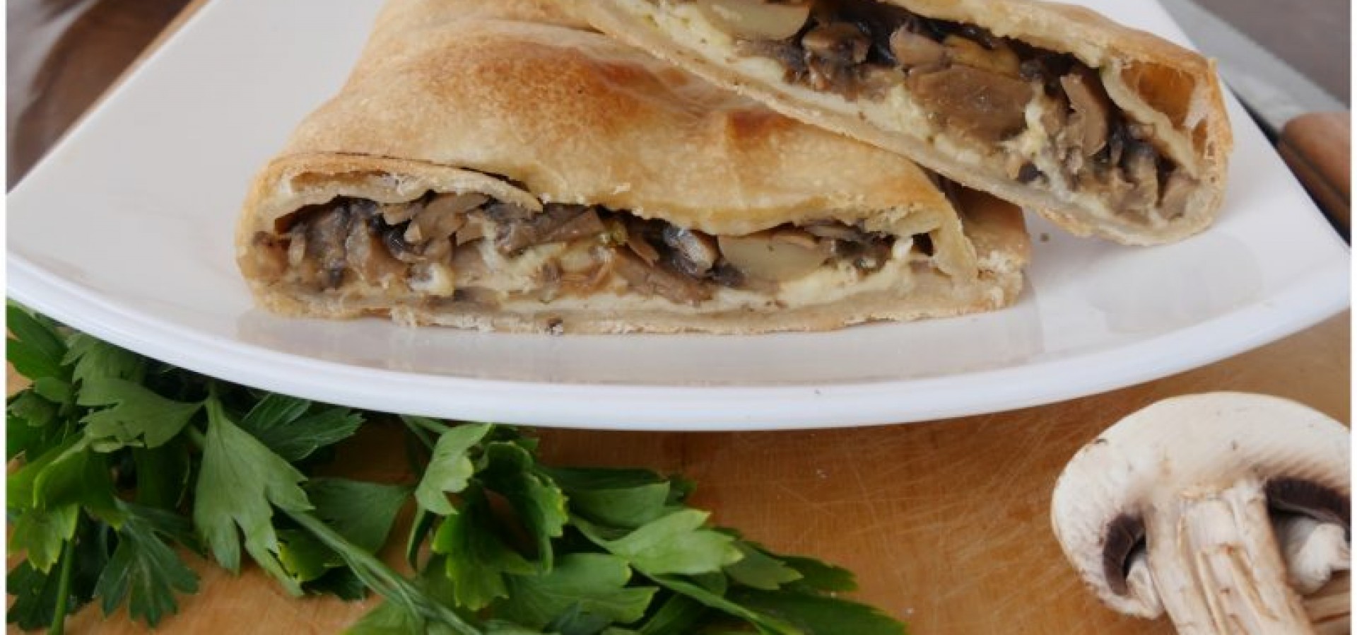 STRUDEL DI FUNGHI E FORMAGGIO